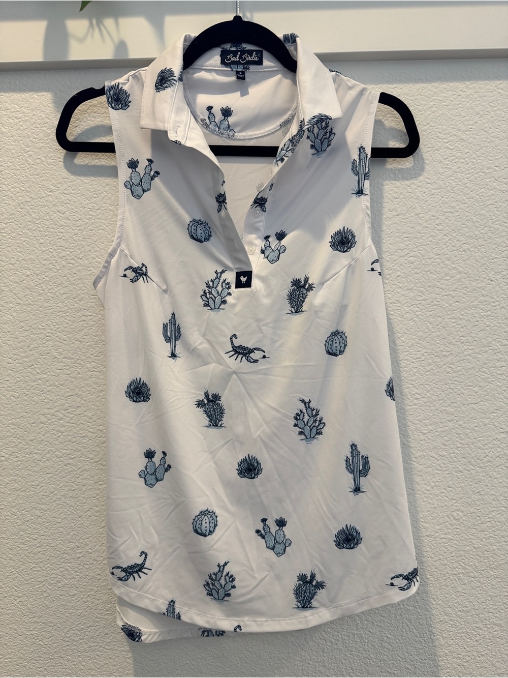 Bad birdie sleeveless golf polo top